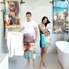 1/2-Pack Funny Silver-Haired Couple Beach Towel | Quick-Dry, Ultra-Soft Polyester Microfiber | Ideal For Yoga, Travel, Swimming