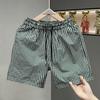 Pantaloncini Casual da Uomo a Quadri, Vita Elastica con Coulisse, Leggeri da Spiaggia Estivi (M-5XL)