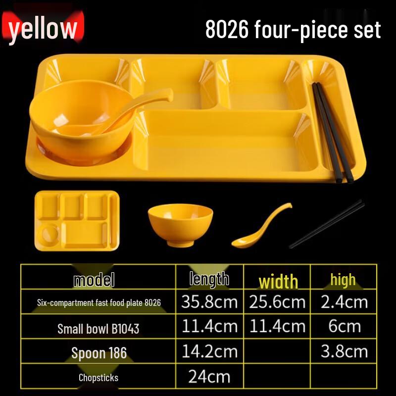 

Melamine Divided Lunch Tray