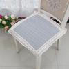 Four Seasons Household Cushions Soft Dining Chair Pads Square Plaid Pastoral Seat Pillow Office Classroom Seating Cushion Thin