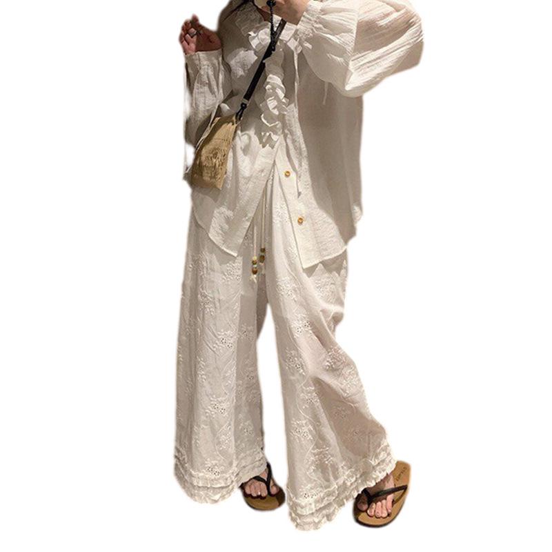 2026 Maternity Pants: Comfortable & Versatile with Skin-Friendly Jacquard Embroidery Lace XL