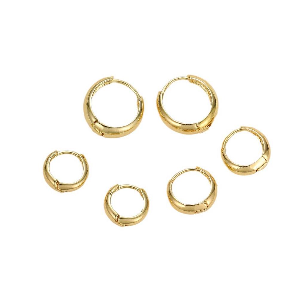 Elegant Minimalist Geometric C-Shaped Earrings Set – 3 Pairs for Women