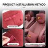 Car Suede Seat Headrest Neck Pillow Soft Cushion Lumbar Support For Abarth Freemont Strada 500x Grande Punto Ducato Stilo Palio
