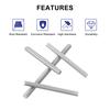 uxcell M5 Full Screws, Rods Stud Bolts, Long Screws, Length 2.4 inches (60 mm),