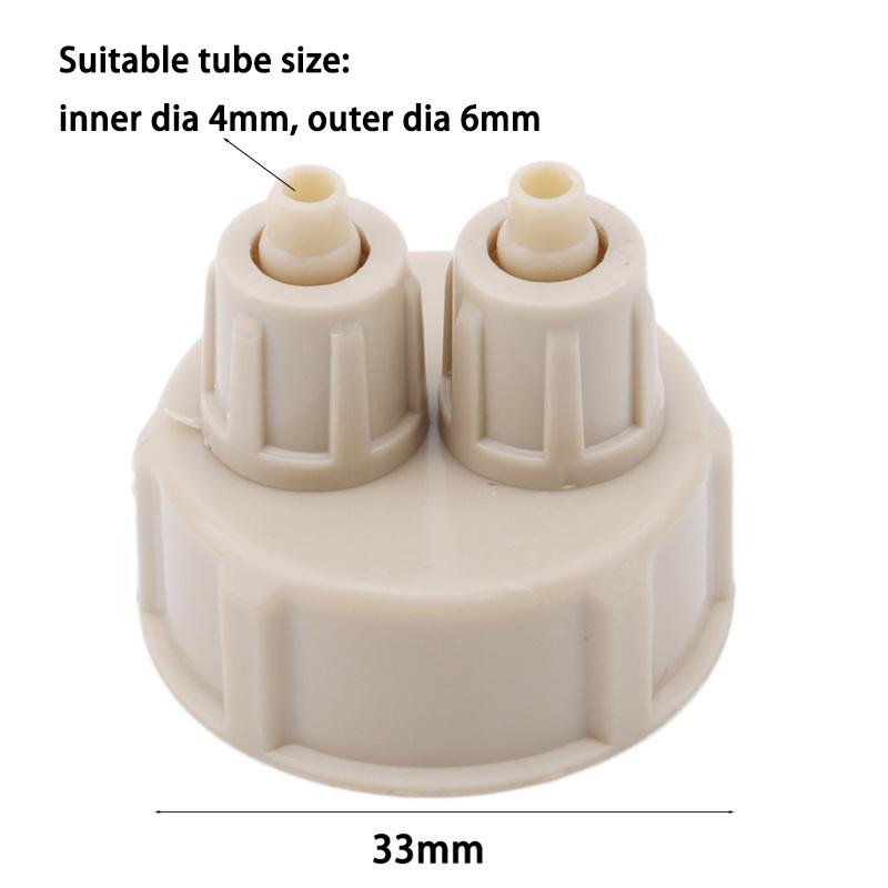 2 adet Akvaryum CO2 Sistemi Tüp Vana Ölçer Şişe Kapağı Akvaryum Şişe Kapağı Balık Tankı Canlı Bitki DIY Hava Difüzörü Jeneratör Aracı