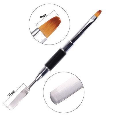 Uv Polygel Poly Gel Nail Art Pen Slice Brush Dual-Ended Slice Shape Tool Polish