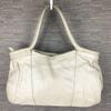 Furla Leder Hand Schultertasche Beige mit Logo-Anhänger(GEBRAUCHT)
