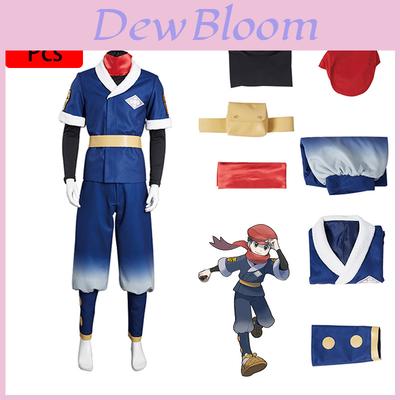 Pokemon Legends Arceus Akari/rei Cosplay Costume Suit Set High Quality And Elastic