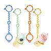 Silicone Anti-Drop Stroller & Baby Bottle Holder with Teether Clip
