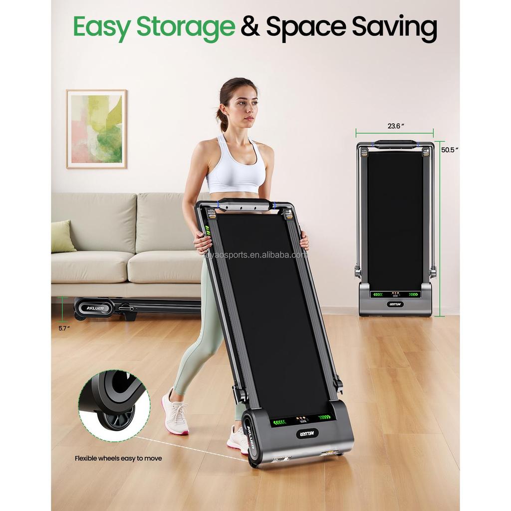 EU Stock Germany Warehouse New Launch Smart Foldable Treadmill High Quality Office  Incline LED Screen Electric Walking Pad