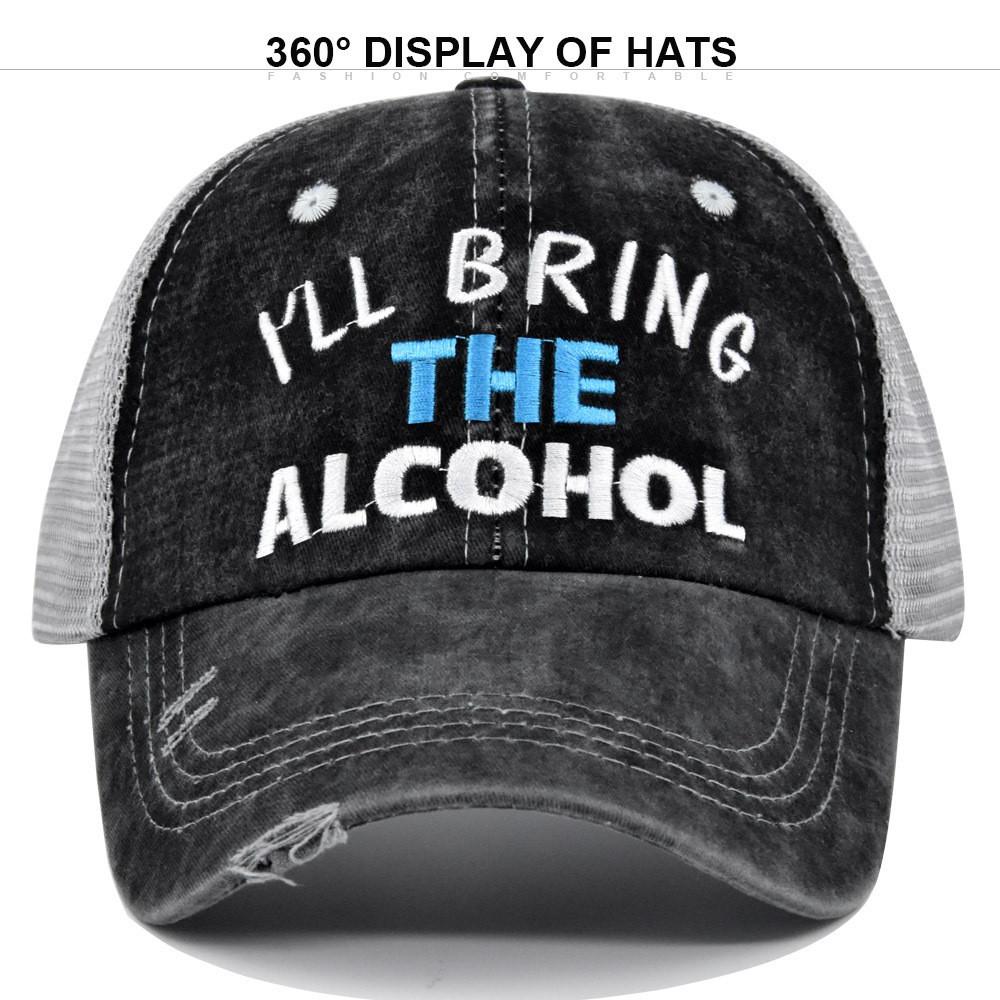 Men's Embroidered Baseball Cap Adjustable Sunshade Wide Brim Hat Summer Letter Elements Geometric Pattern