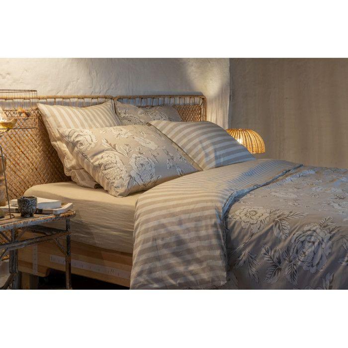 Housse de couette "Nora/Tamara/Java" toutes dimensions Réversible 100% Coton / 57 Fils/cm² l'Effet Papillon - Nora - 200 x 200 cm -