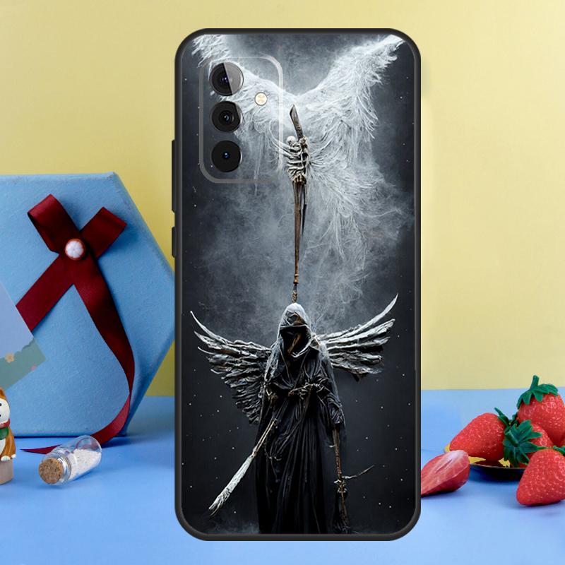 Death Grim Reaper Skull Case For Samsung Galaxy A13 A33 A53 A16 A17 A54 A34 A14 A15 A35 A55 A52 A12 A32 A26 A36 A56