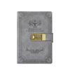 Dazzling PU Leather Notebook Square Premium Quality Notepad Stylish Lockable Journal  Travel