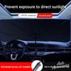 AFUHD1 Car Sunshade Umbrella Retractable Sunscreen Heat Insulation Front Windshield Parasol For Porsche Panamera Boxster Cayman sticker