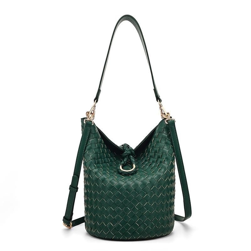 

Large Capacity Women S Bag Woven Sense High Sense Light Luxury Messenger Bag Retro Style Underarm Bag 20cm*20cm*27cm*