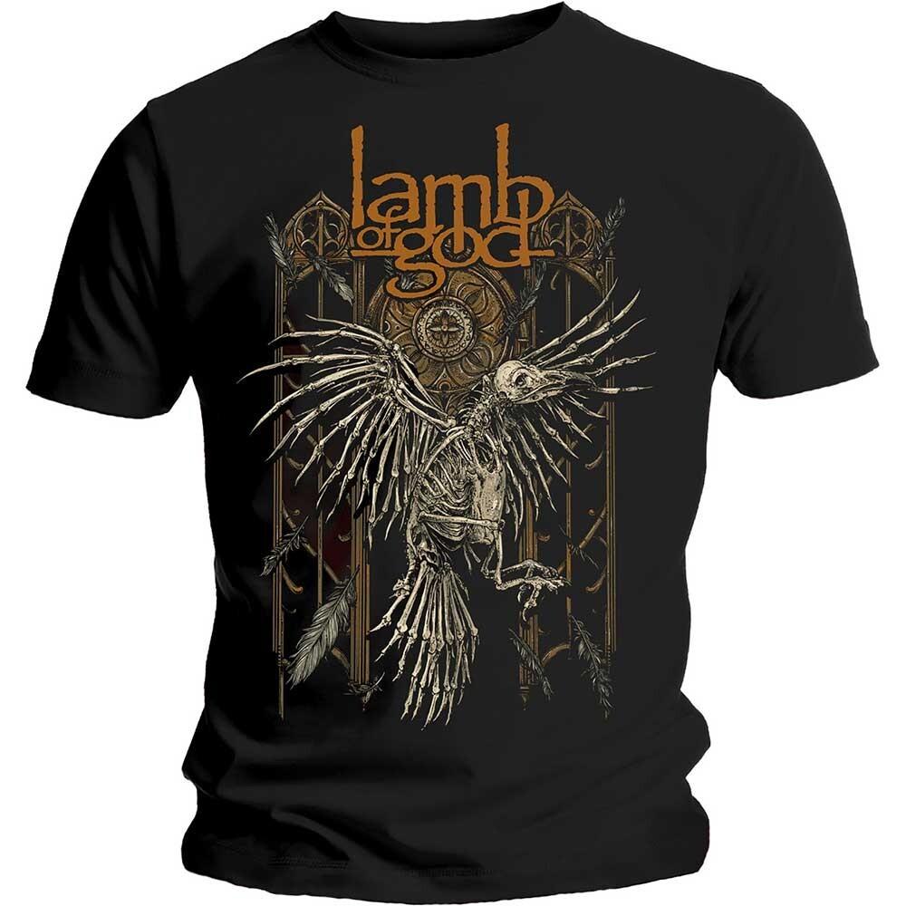 Lamb Of God Crow Black Unisex T-Shirt New & Official Metal Merchandise L