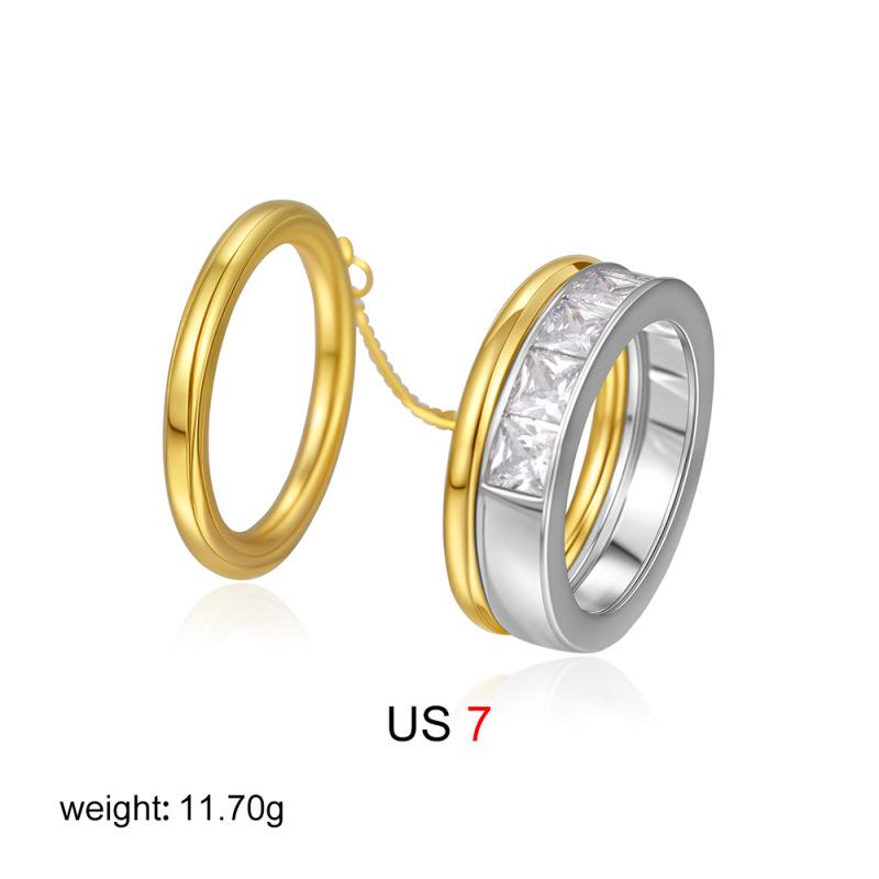 Europäische und Amerikanische 18K Gold und Silber Zweifarbige Ohrstecker Unregelmäßige Geometrische C-förmige Ohrstecker Einfache und Vielseitige Ohrstecker