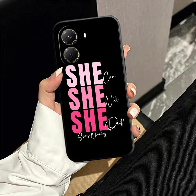 Girl Boss Lady Pink Weiche Handyhülle für Xiaomi Poco X5 X6 X7 X8 Pro Max X3 F7 F8 Ultra M8 M7 M6 M5 Redmi 15 15C 14C 13C 12C X4 F