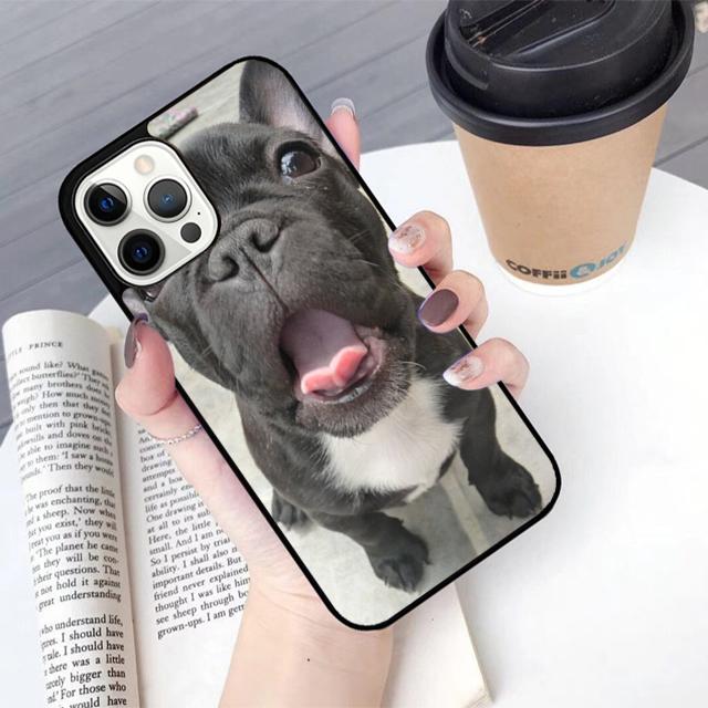 Black French Bulldog Dog Phone Case Cover For iPhone 17 Air 16 15 14 Plus 13 12 11 Pro Ma Apple  Shell Coque