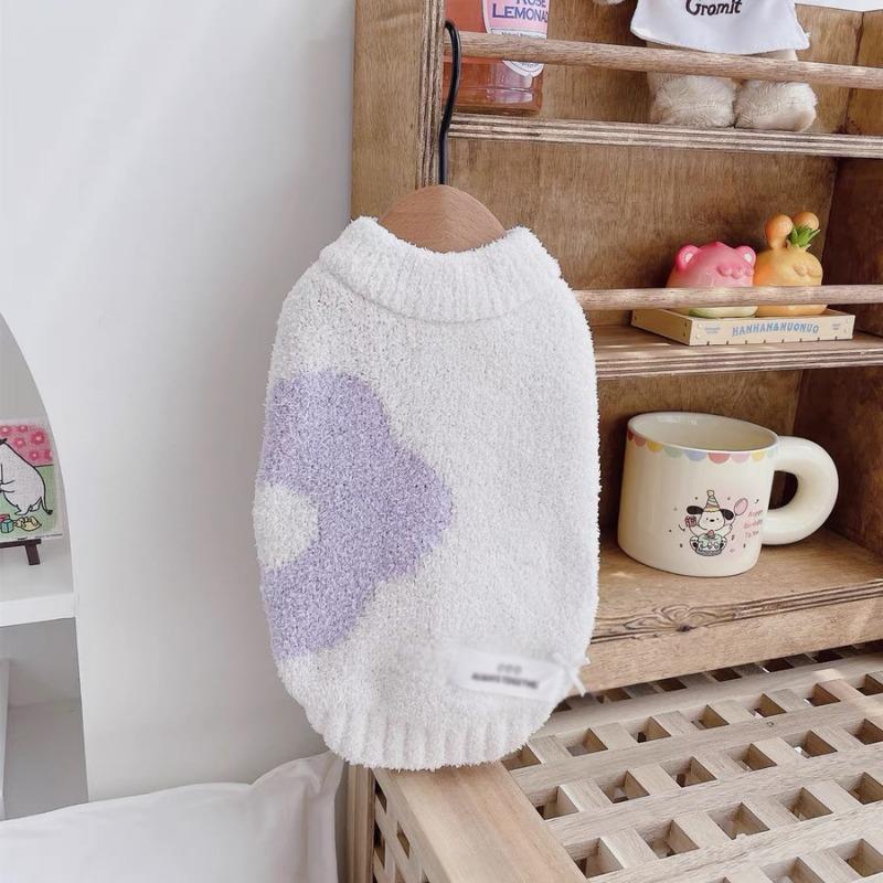 Pet clothes, half-fleece warm homewear, autumn and winter dog cat vest, velvet and thicker than bear