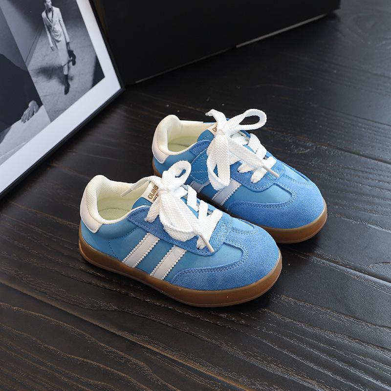Children's Candy-Colored Retro Suede Skate Shoes - Spring/Autumn 2025