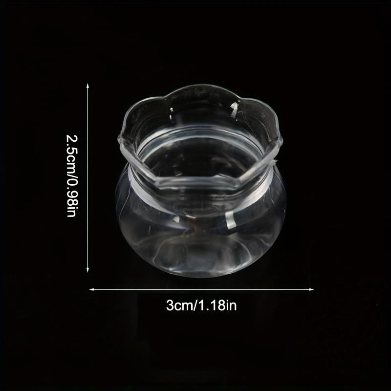 

Simulated plastic transparent mini lace vase model toy house mini furniture decorative accessories