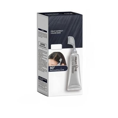 1Pc Hair Dye Cream Does Not Need To Be Prepared, Plants Can Cover White Hair, Fruit Dye Comb, Black Single-agent Hair Dye