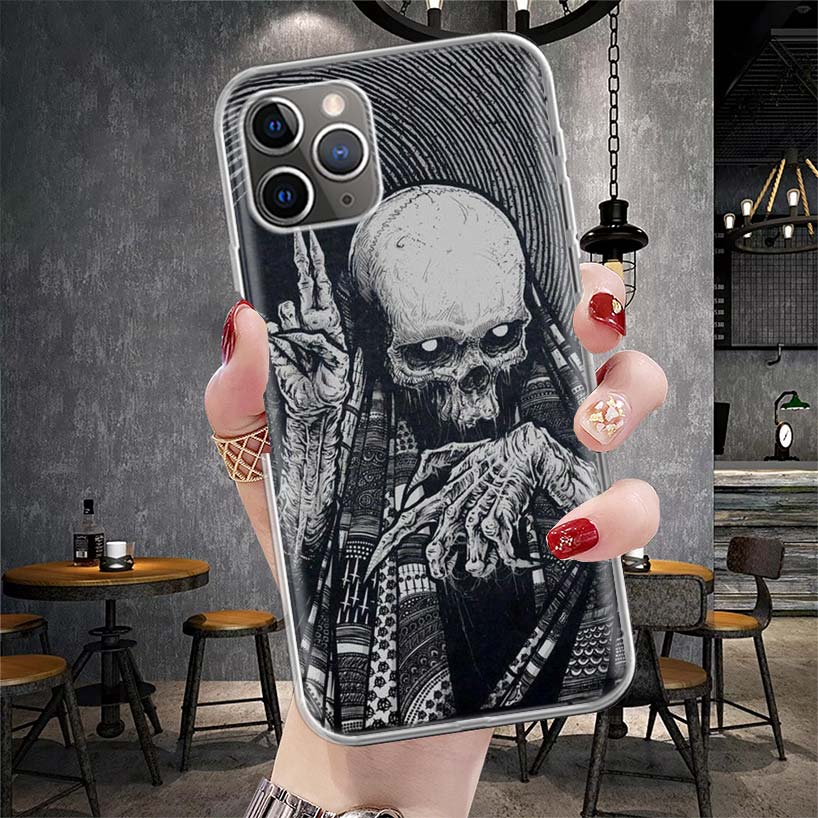 Satanic Goat Satan Devil Soft Phone Case For IPhone 11 17 Air 16E 16 Pro Max 15 + 14 Plus 13 Mini 12 Apple 7 SE 8 Fundas Coque 1