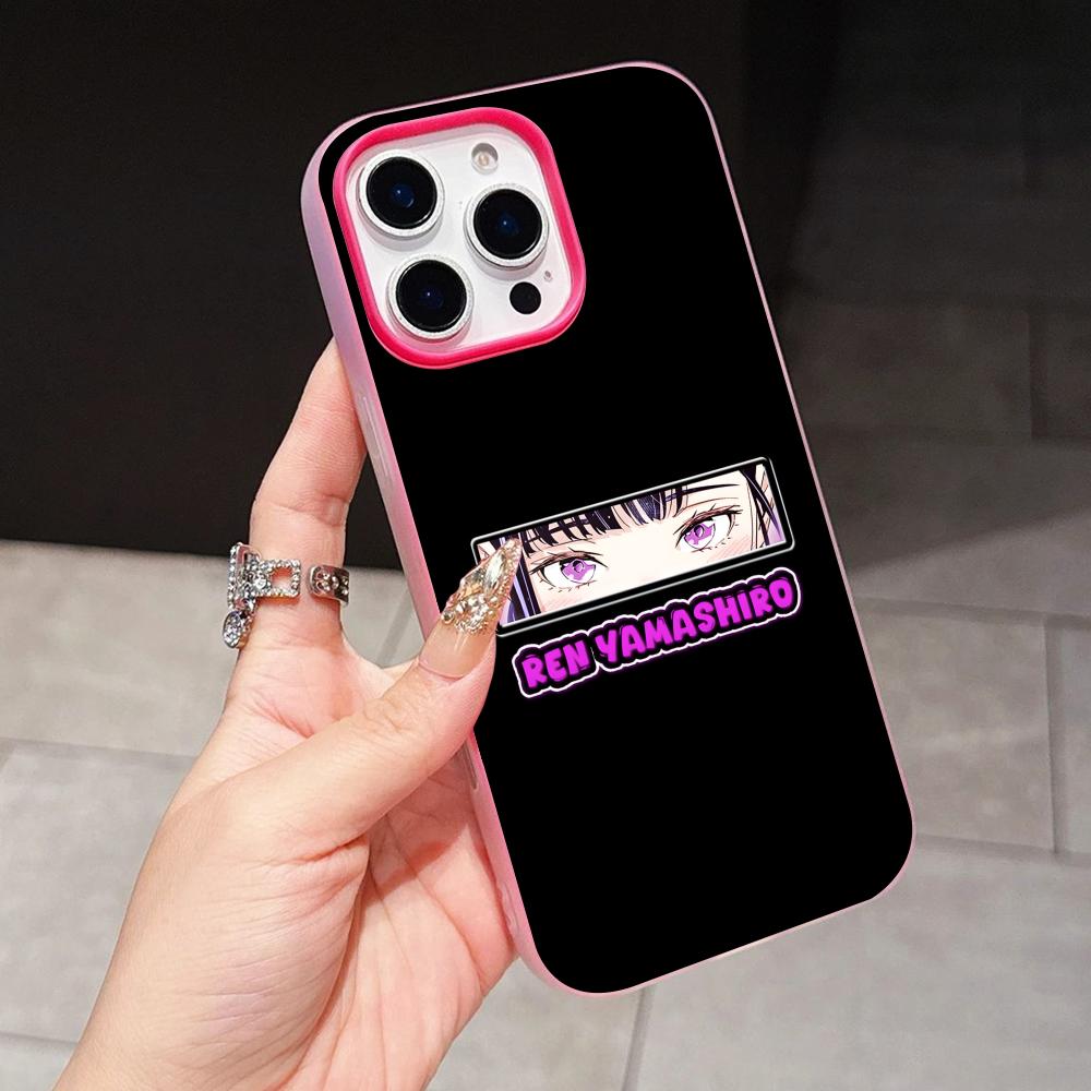 Mato seihei Ren Yamashiro Jelly Double layer Rose Red Mobile Phone Case for iPhone 17 16 15 14 13 12 11 Air Pro Max Plus