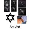 Bracelet Stainless Steel Charm Pendant Star of David Hexagram Men Protection Power Luck Love Amulet Talisman Gifts Jewelry