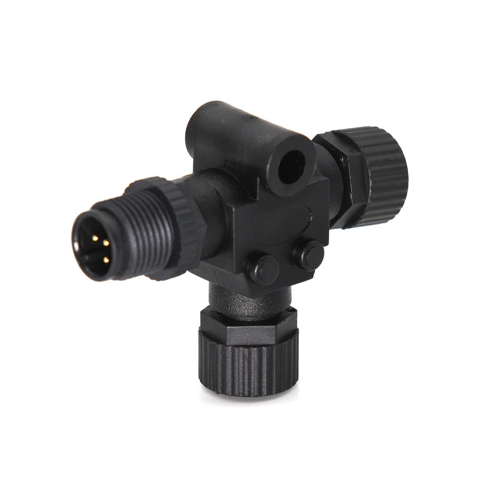 NMEA 2000 T Connector 3 Port T-shaped Three-way Plastic Nut Waterproof NMEA 2000 Starter Kit T-Connector Converter 1/2/4 PCS