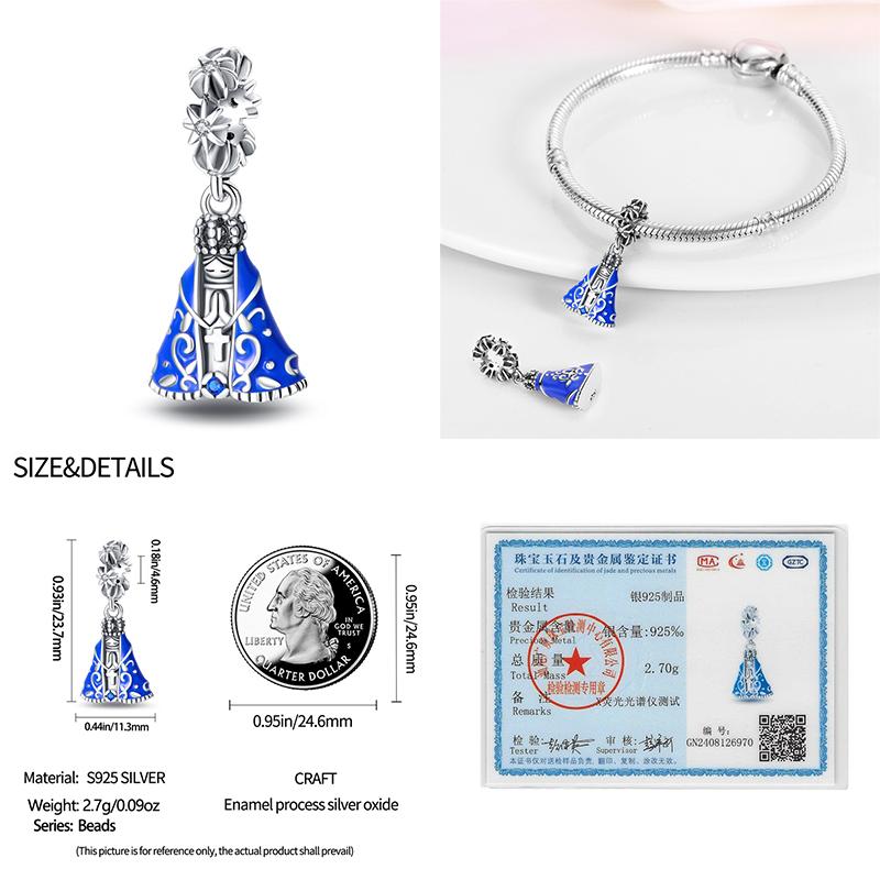100% Copper Metal Holy Maiden Cross Sun Goddess Luck Blessing Charm Bead Components Bead Components Compatible With Pan Authentic Original Bracelets