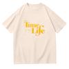 Camisetas Estampadas em Desenho Animado do Álbum The Time of My Life Merch do Benson Boone Camiseta de Alta Qualidade Top Solto de Algodão com Gola Redonda de Verão Unissex