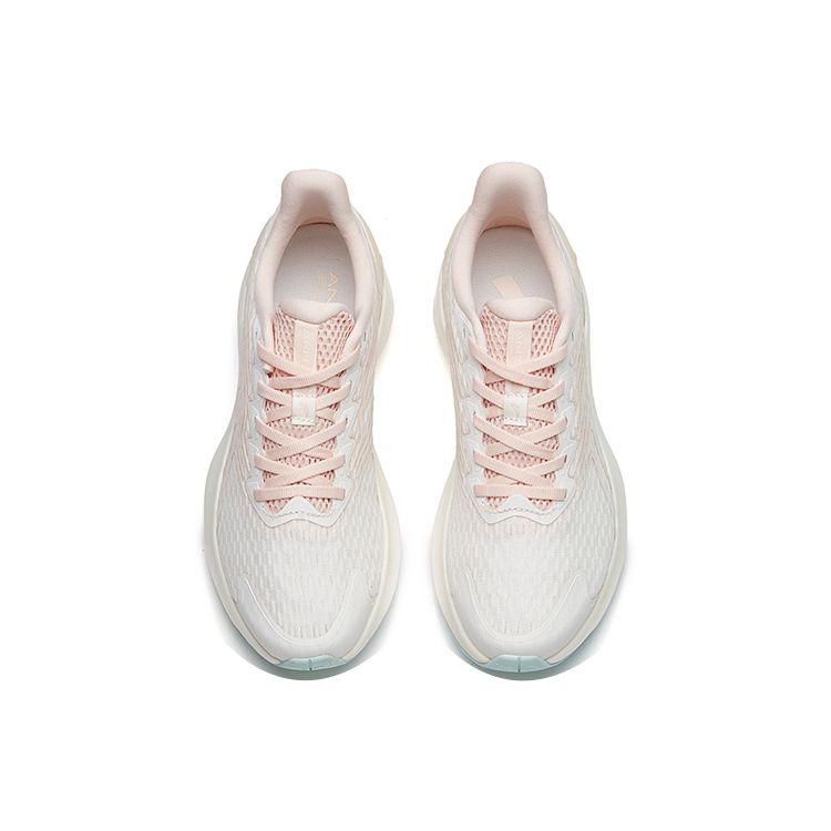 Anta Comfortable Non-Slip Low-Top Running Shoes Women Sneakers Pink White 122225585-11
