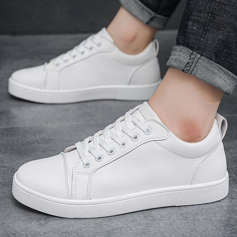 New Spring Men's Shoes Korean Style Fashionable Small White Board Shoes Men's Trendy Student Sports and Casual Shoes Trendy Shoes