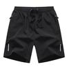 Men's Sports Casual Shorts Summer Ice Silk Short Pants Men Lightweight Reflective Stripes