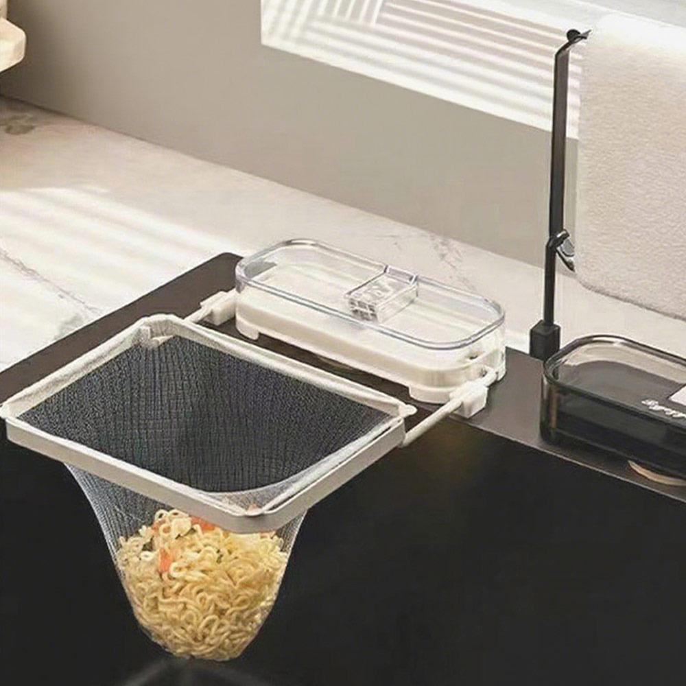 New Hanging Net Kitchen Drainage Rack Multi-Purpose Filter Bag Leftovers Filter Triangle Food Drainer Kitchen