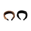 Wide Hairband Vintage Solid Color Women Headband Sweet Hair Hoop Suede Korean Style Hair Hoop