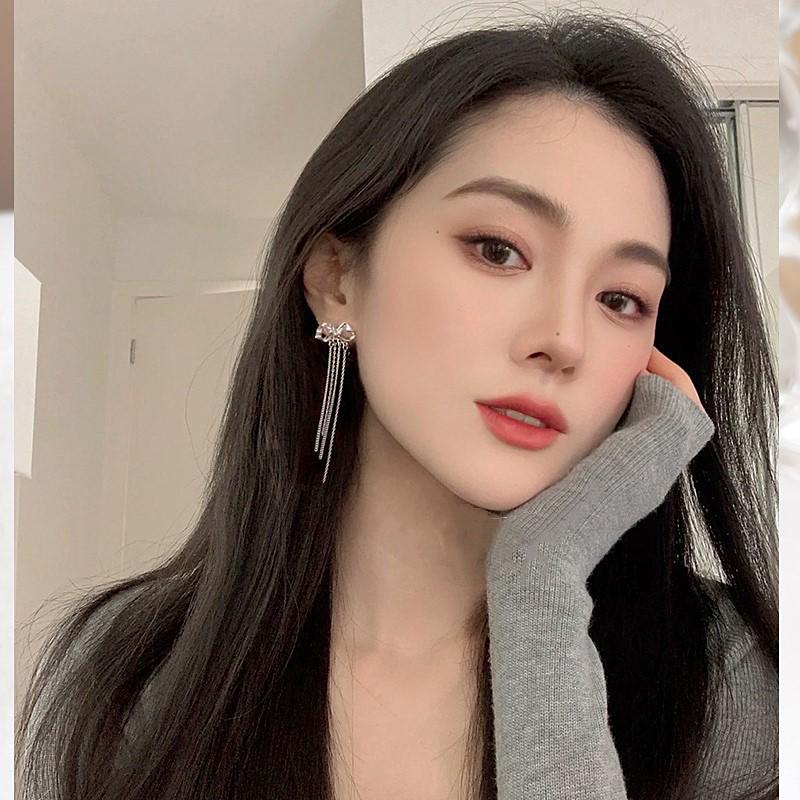 

Корейские серьги-кисточки из серебра S925 высокого качества - Женские стильные пусеты