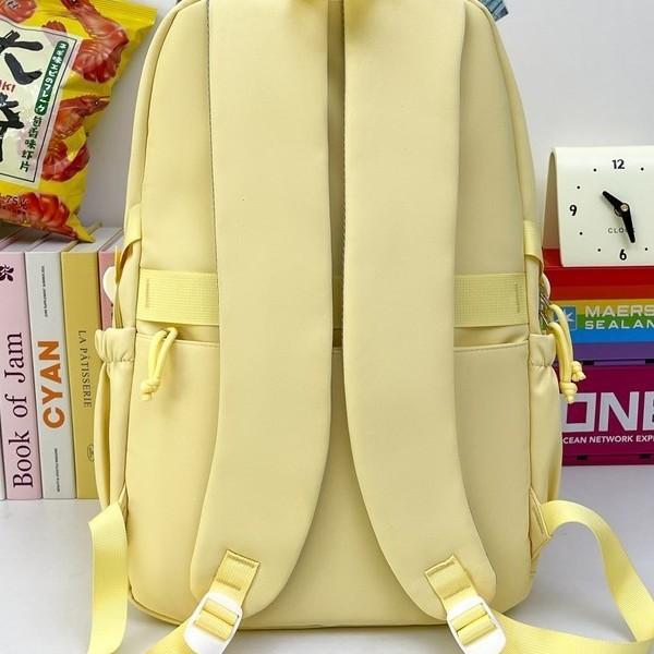 Schoolbag new high-value Japanese ins fresh and sweet macaron backpack girl student large-capacity backpack