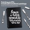3/6Pcs White Marker Paint Pens Waterproof Permanent Marker Pen Highlight Marker Pen Acrylic Paint Pen Painting Graffti Markers