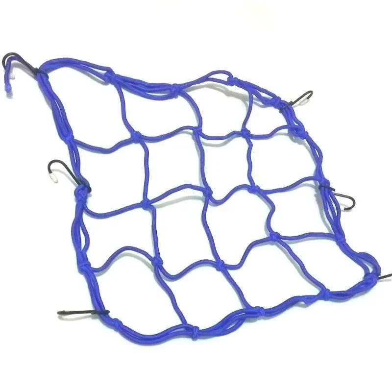 Motorcycle adjustable Luggage Net Bike 6 Hooks Hold Down Fuel Tank Luggage Mesh Web Styling High Quality moto Cargo Net