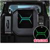 For JETOUR T2 Shanhai T2 2024-2026 Decals of The Spare Tire Cover Sticker Trunk Lid Warning Car Sticker Decorative Strip