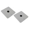 2PCS Boat Seat Bases Aluminium Alloy 6 Screw Holes 3/4 Inch Pin Post Mounting Base for Marine Boat S