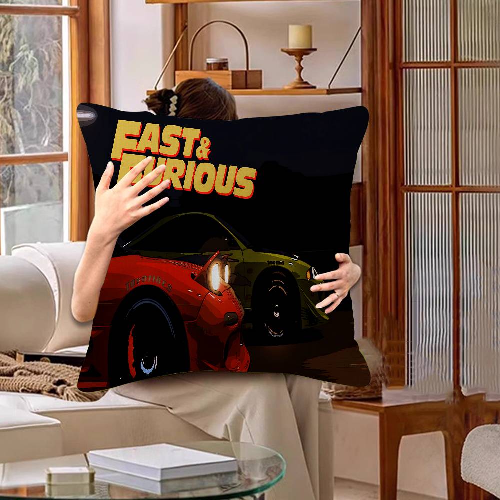 Movie F-Fast Cool Furious Pillow Gift Home Office Decoration Bedroom Sofa Car Cushion Cover case 45x45