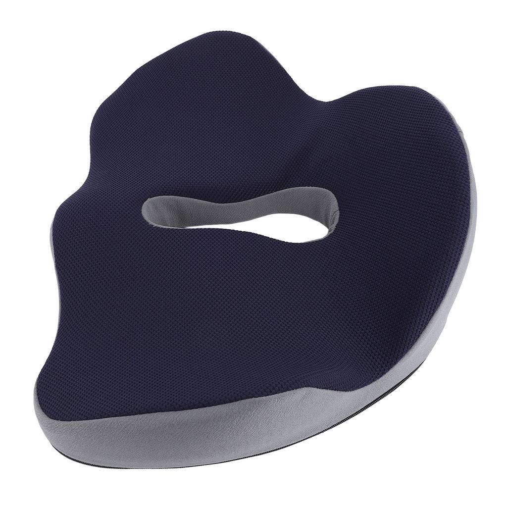 49x41x15cm Seat Cushion for Office Chair Ergonomic Memory Foam Seat Pad for Long Sitting Dark Blue