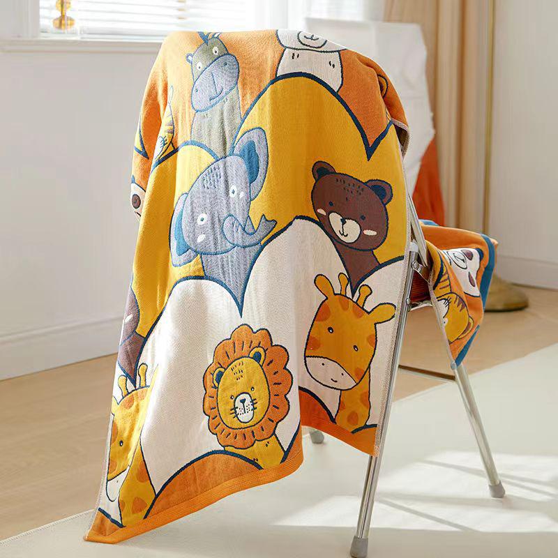 New Soft Ethnic Style Sun God Cotton Bath Towel - Skin-friendly & Absorbent