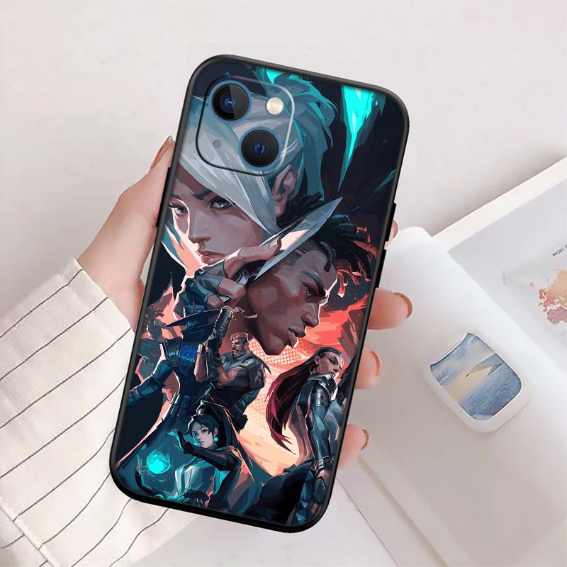 V-VALORANT New High-End Shell Phone Case for iPhone SE X XS XR 16E 17 11 Pro Max 8 7 6 6s Plus