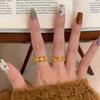 Vintage medieval iris lace vine ring light luxury index finger ring niche open ring